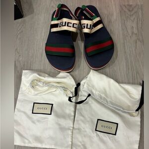 Gucci Multicolor Platform Sandals